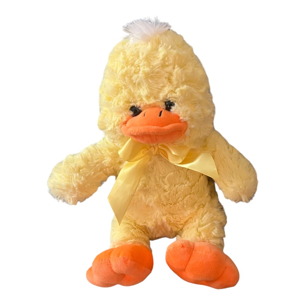 Kellytoy Yellow Easter Duck Plush Stuffed Animal Toy 11 “